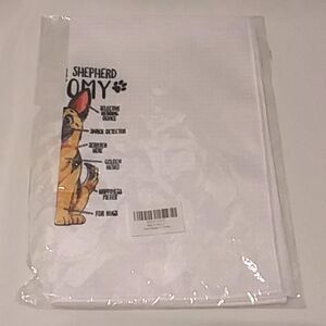 German Shepherd Towel Hand Kitchen Dish Waffle Weave Quick Dry Absorbent 16X24"